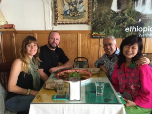 Clayton and Jessica introduced us to amazing Ethiopian food